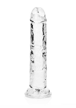 RealRock Crystal Clear Straight Dildo Transparent 6"