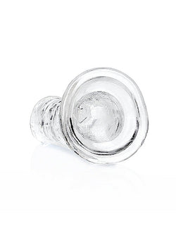 RealRock Crystal Clear Straight Dildo Transparent 6"