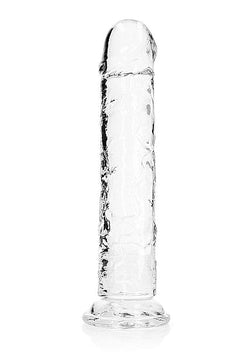 RealRock Crystal Clear Straight Dildo Transparent 11"