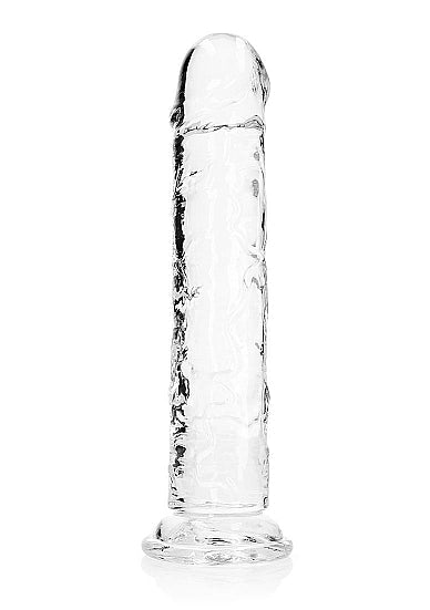 RealRock Crystal Clear Straight Dildo Transparent 11"