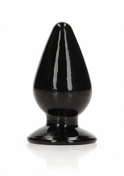 RealRock Crystal Clear Anal Plug 3.5" Black