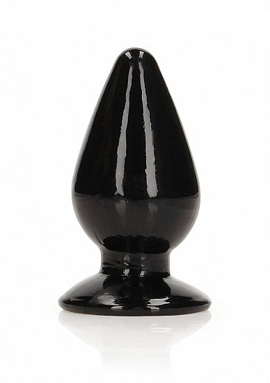 RealRock Crystal Clear Anal Plug 3.5" Black