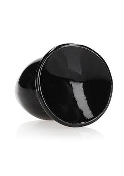 RealRock Crystal Clear Anal Plug 3.5" Black