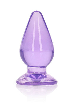 RealRock Crystal Clear Anal Plug 3.5" Purple