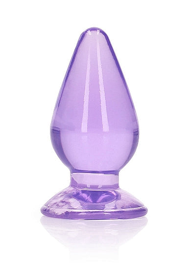 RealRock Crystal Clear Anal Plug 3.5" Purple