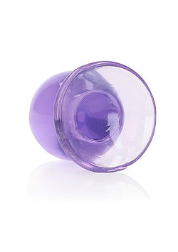 RealRock Crystal Clear Anal Plug 3.5" Purple