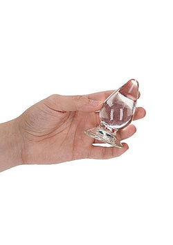 RealRock Crystal Clear Anal Plug 3.5" Transparent