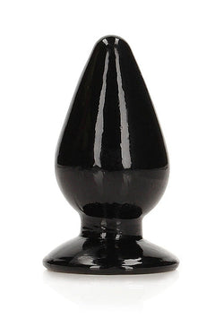 RealRock Crystal Clear Anal Plug 4.5" Black
