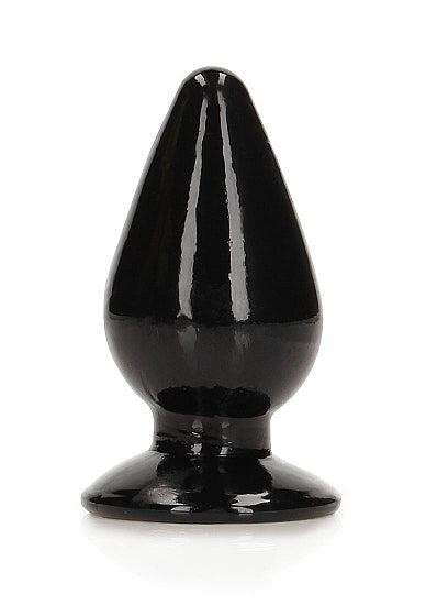RealRock Crystal Clear Anal Plug 4.5" Black