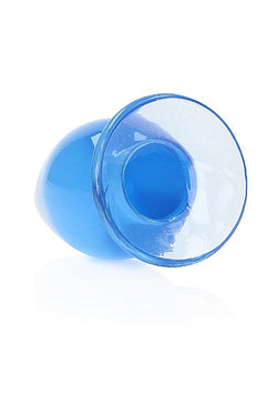 RealRock Crystal Clear Anal Plug 4.5" Blue