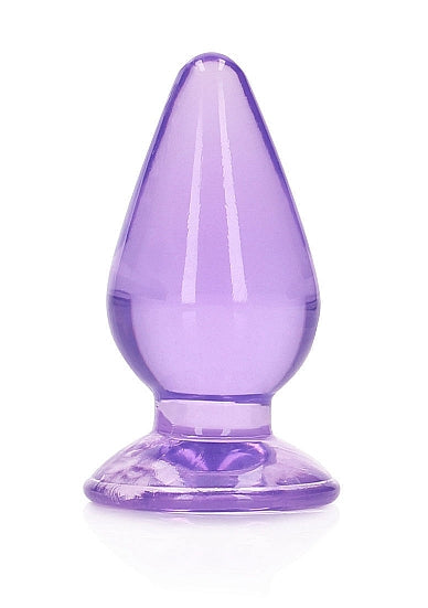 RealRock Crystal Clear Anal Plug 4.5" Purple