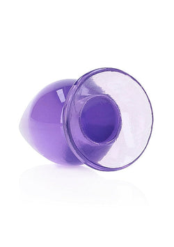 RealRock Crystal Clear Anal Plug 4.5" Purple