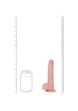 RealRock Vibrating Cock Balls Flesh 7"