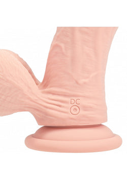 Realrock Rechargeable Dual Layer Dildo Flesh 6"