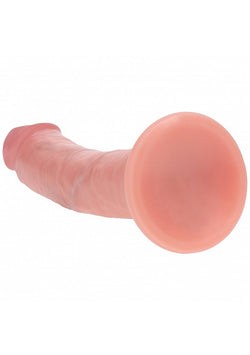 Realrock Dual Layer Curved Dildo Flesh 6"