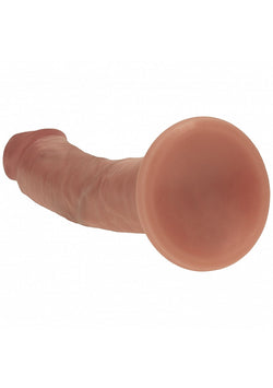 Realrock Dual Layer Curved Dildo Tan 6"