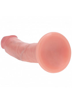 Realrock Dual Layer Curved Dildo Flesh 7"