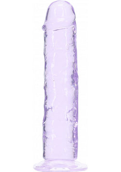 Realrock Crystal Clear Dildo Purple 5"