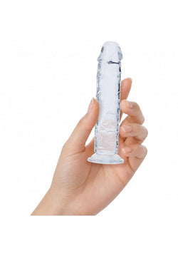 Realrock Crystal Clear Dildo Translucent 5"