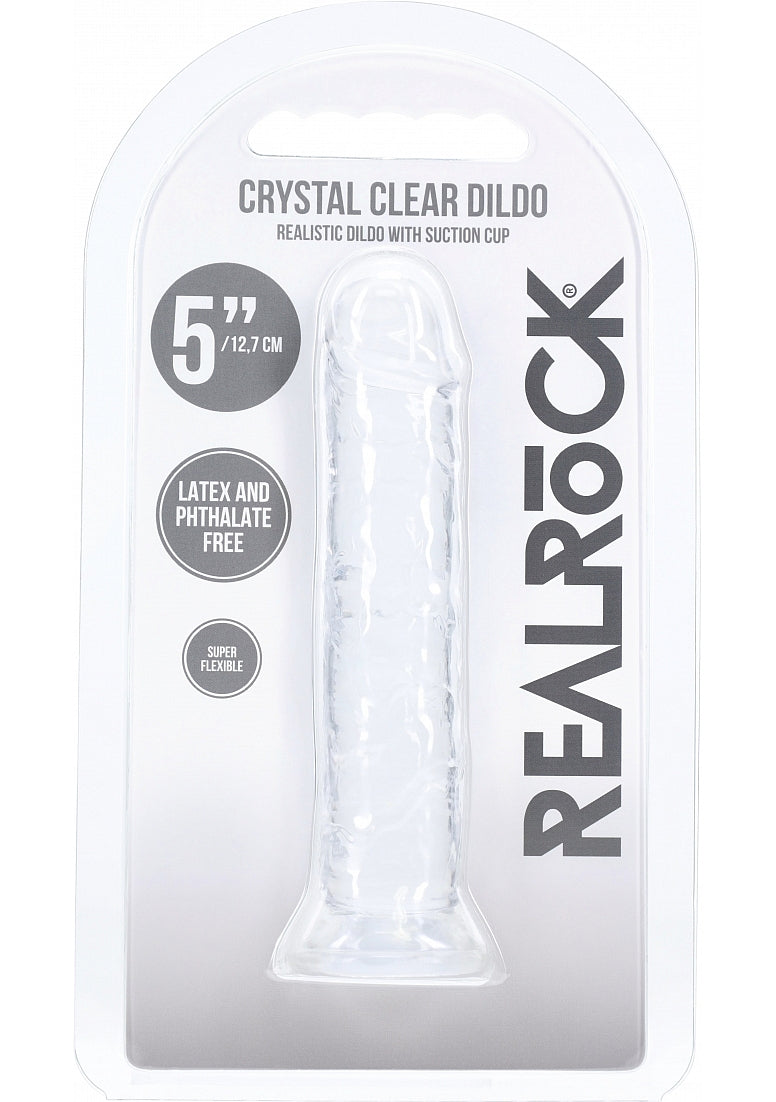 Realrock Crystal Clear Dildo Translucent 5"