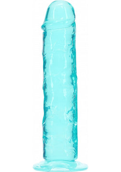 Realrock Crystal Clear Dildo Turquoise 5"