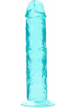 Realrock Crystal Clear Dildo Turquoise 5"