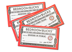 IOU Bedroom Bucks Voucher Set