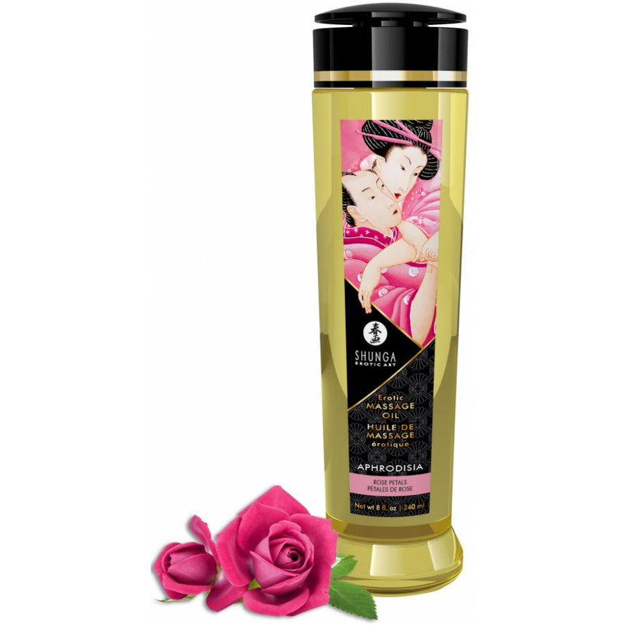 Shunga Massage Oil Aphrodisia Rose Petals 240ml