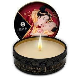 Mini Massage Candle Strawberry Wine 1oz