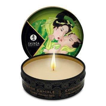 Shunga Mini Massage Candle Green Tea 1oz