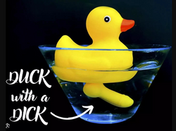 Duck With A Dick Bath Toy