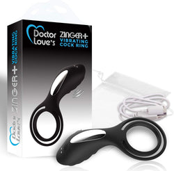 Doctor Love Zinger Vibrating Cock Ring - Black