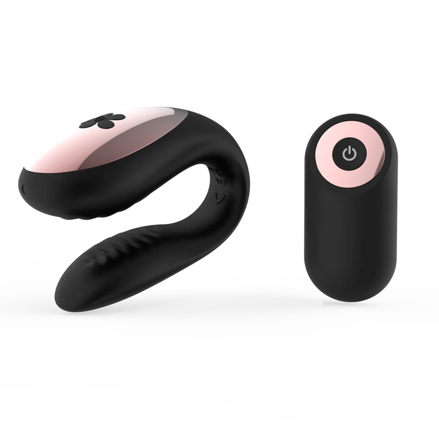 Sec Duo Silicone Couples Vibe Black