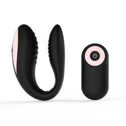 Sec Duo Silicone Couples Vibe Black