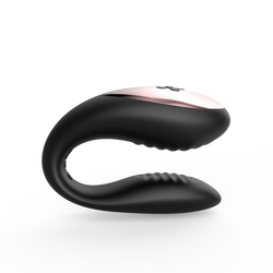 Sec Duo Silicone Couples Vibe Black