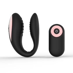 Sec Duo Silicone Couples Vibe Black