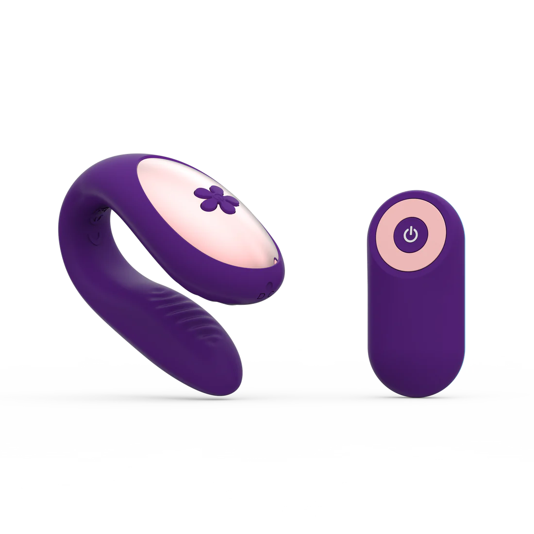 Sec Duo Silicone Couples Vibe Plum