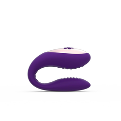 Sec Duo Silicone Couples Vibe Plum