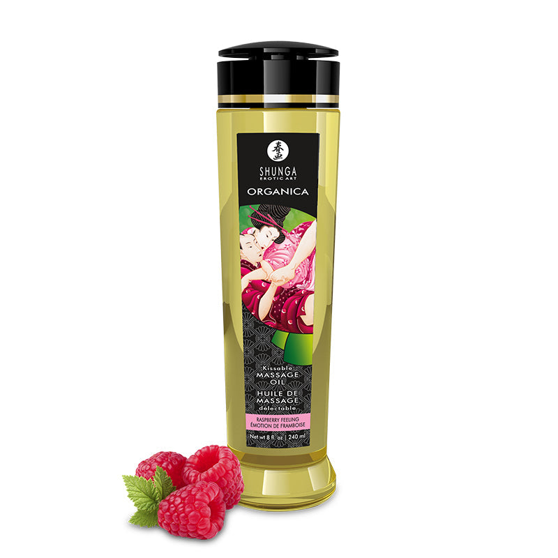 Shunga Kissable Massage Oil Raspberry 240ml