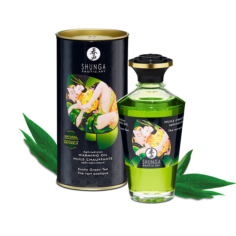 Shunga Warming Oil Green Tea 100ml