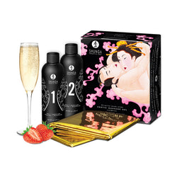 Shunga Body Massage Strawberry Wine 2x250ml