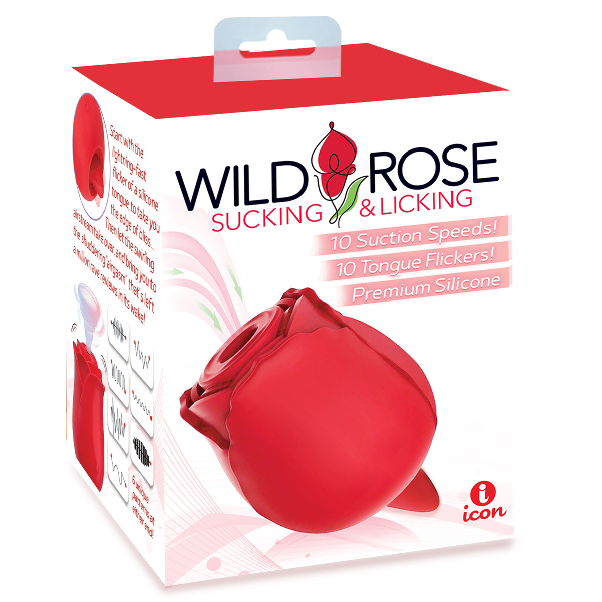 Wild Rose Sucking & Licking Vibrator