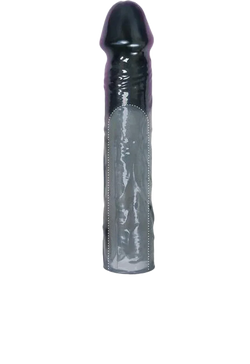 Toppers 3 inch Penis Extender Black Ribbed