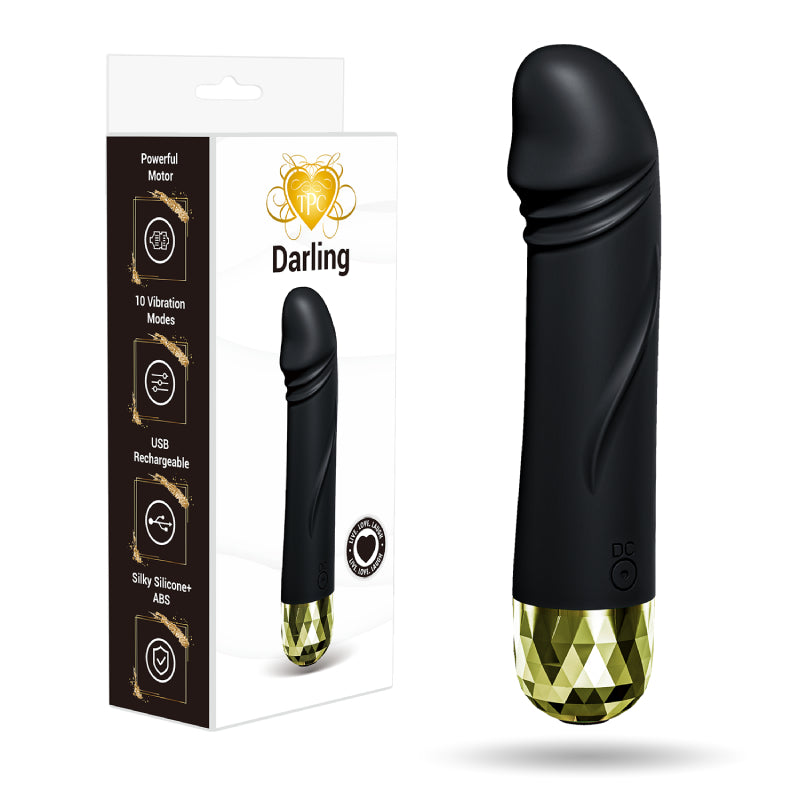 Darling Metallic Accent Bullet Black