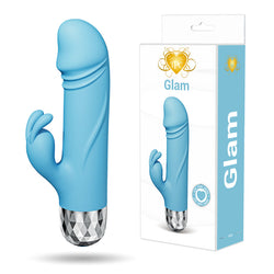 Glam Mini Rabbit Vibrator Blue