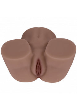 XKIN Kaya Bloom Dual Entry Masturbator Brown