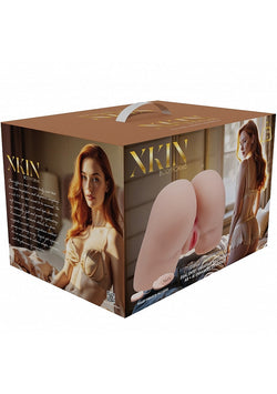 XKIN Elina Rosewood Dual Entry Masturbator Vanilla