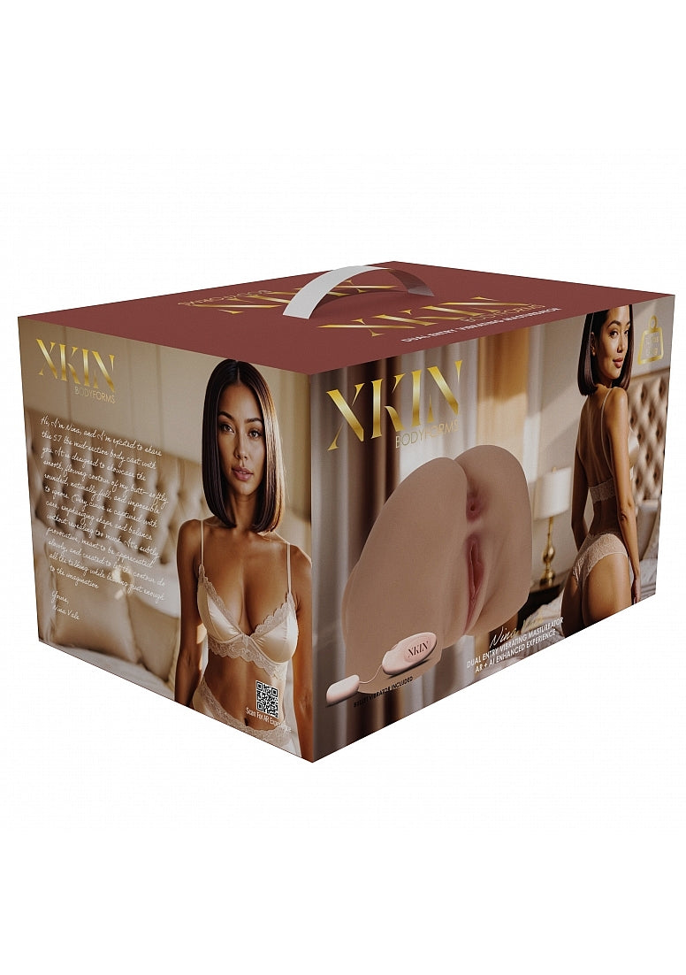 XKIN - Bodyforms - Mia Hart - Dual Entry - TPE Bodyforms Masturbator - 5.7 lbs - Tan