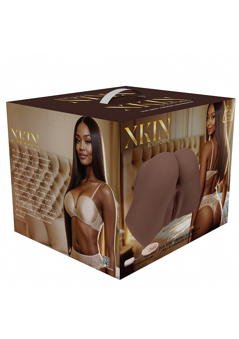 XKIN - Bodyforms - Ivy Lane - Dual Entry - TPE Bodyforms Masturbator - 7.7 lbs - Brown