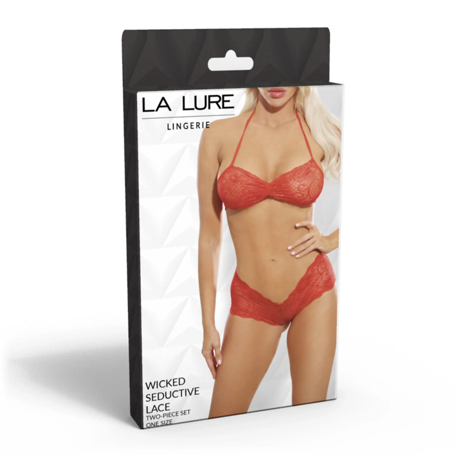 La Lure Wicked Seductive Lace Set One Size